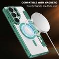 Samsung Galaxy S26 Ultra Stilfuldt magnetisk flip-etui med RFID-kortpladser - sortgrøn