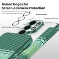 Samsung Galaxy S26 Ultra Stilfuldt magnetisk flip-etui med RFID-kortpladser - sortgrøn
