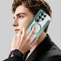 Samsung Galaxy S26 Ultra Stilfuldt magnetisk flip-etui med RFID-kortpladser - sortgrøn