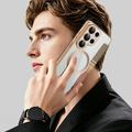 Samsung Galaxy S26 Ultra Stilfuldt magnetisk flip-etui med RFID-kortpladser - brun