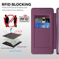 Samsung Galaxy S26 Ultra Stilfuldt magnetisk flip-etui med RFID-kortpladser