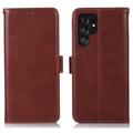 Samsung Galaxy S26 Ultra Pung læder cover med RFID - Brun