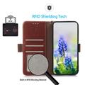 Samsung Galaxy S26 Ultra Pung læder cover med RFID - Brun