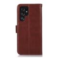 Samsung Galaxy S26 Ultra Pung læder cover med RFID - Brun