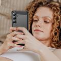 Samsung Galaxy S26+ Børstet TPU Cover - Karbonfiber