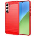 Samsung Galaxy S26+ Børstet TPU Cover - Karbonfiber