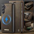 Samsung Galaxy S26+ Caseme C49 2-i-1 aftagelig pungetui - MagSafe-kompatibel, RFID - Kaffe