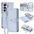 Samsung Galaxy S26+ Dux Ducis Lawa Wallet læderetui m. magnetisk cover - babyblå