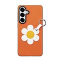 Samsung Galaxy S26+ Dux Ducis Luvy cover med fingerring/håndrem - Orange / Marguerit