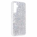 Samsung Galaxy S26+ Glitter Flakes TPU Cover - Sølv