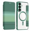 Samsung Galaxy S26+ Stilfuldt magnetisk flip-etui med RFID-kortpladser