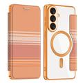Samsung Galaxy S26+ Stilfuldt magnetisk flip-etui med RFID-kortpladser