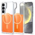 Samsung Galaxy S26+ Tofarvet hybrid cover - MagSafe-kompatibel - Orange
