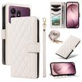 Samsung Galaxy S27 Pro Luksus Vatteret Pung - hvid