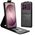 Samsung Galaxy S27 Pro lodret flip-etui med stativ - sort