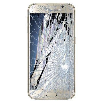 Samsung Galaxy S6 Skærm Reparation - LCD/Touchskærm (GH97-17260C) - Guld