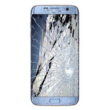 Samsung Galaxy S7 Edge Skærm Reparation - LCD/Touchskærm (GH97-18533G) - Blå