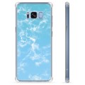 Samsung Galaxy S8 Hybrid Cover - Blå Marmor