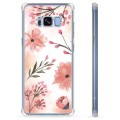 Samsung Galaxy S8 Hybrid Cover - Lyserøde Blomster