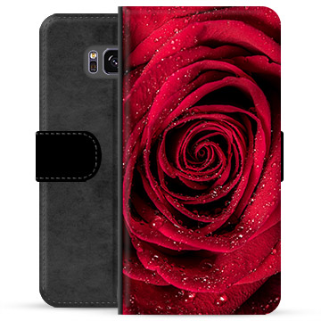 Samsung Galaxy S8 Premium Flip Cover med Pung - Rose