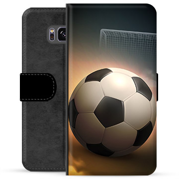 Samsung Galaxy S8 Premium Flip Cover med Pung - Fodbold