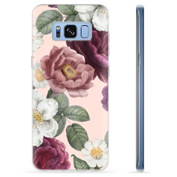 Samsung Galaxy S8+ TPU Cover - Romantiske Blomster