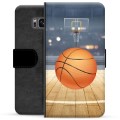 Samsung Galaxy S8 Premium Flip Cover med Pung - Basketball