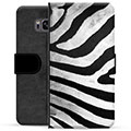 Samsung Galaxy S8 Premium Flip Cover med Pung - Zebra