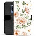 Samsung Galaxy S9+ Premium Flip Cover med Pung - Floral