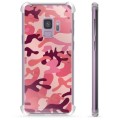 Samsung Galaxy S9 Hybrid Cover - Pink Camouflage