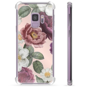 Samsung Galaxy S9 Hybrid Cover - Romantiske Blomster