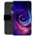 Samsung Galaxy S9+ Premium Flip Cover med Pung - Galakse