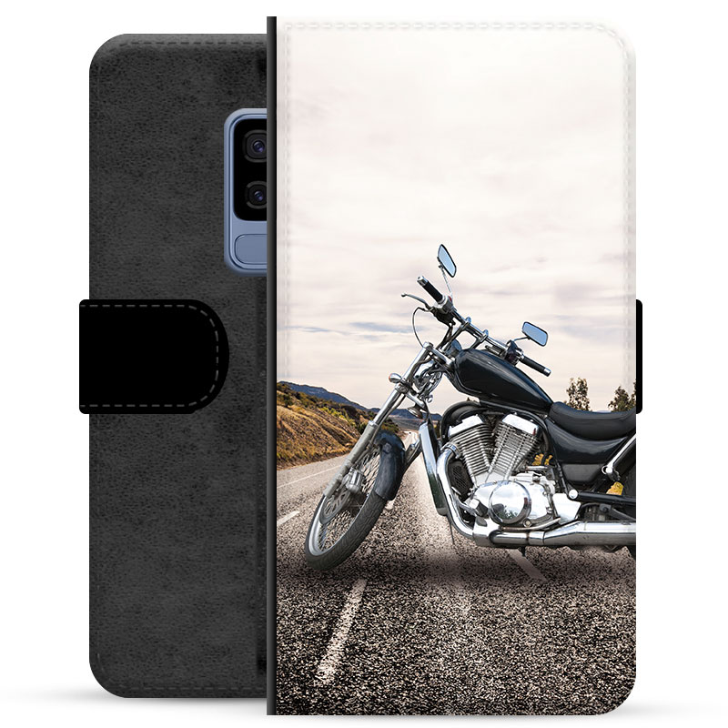 Samsung Galaxy S9+ Premium Flip Cover med Pung - Motorcykel