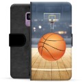 Samsung Galaxy S9 Premium Flip Cover med Pung - Basketball