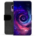 Samsung Galaxy S9 Premium Flip Cover med Pung - Galakse
