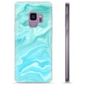 Samsung Galaxy S9 TPU Cover - Blå Marmor