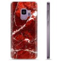 Samsung Galaxy S9 TPU Cover - Rød Marmor