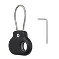 Samsung Galaxy SmartTag/SmartTag2 silikoneetui med tråd i rustfrit stål