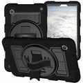 Samsung Galaxy Tab A9 Heavy Duty 360 Cover med Håndrem - Sort