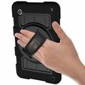 Samsung Galaxy Tab A9 Heavy Duty 360 Cover med Håndrem - Sort