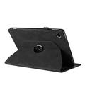 Samsung Galaxy Tab A11/A9 360 roterende smart cover med kortpladser - Sort
