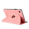 Samsung Galaxy Tab A11/A9 360 roterende smart cover med kortpladser - Pink