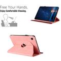 Samsung Galaxy Tab A11/A9 360 roterende smart cover med kortpladser - Pink