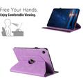 Samsung Galaxy Tab A11/A9 360 roterende smart cover med kortpladser - Lilla