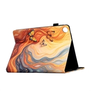 Samsung Galaxy Tab A11/A9 Smart Folio Taske - Orange sommerfugle