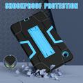 Samsung Galaxy Tab A11 Robotstil Hybrid-etui med kickstand - Sort / Blå
