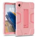 Samsung Galaxy Tab A11 Robotstil Hybrid-etui med kickstand - Pink