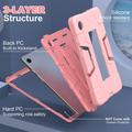 Samsung Galaxy Tab A11 Robotstil Hybrid-etui med kickstand - Pink