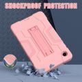 Samsung Galaxy Tab A11 Robotstil Hybrid-etui med kickstand - Pink