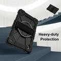 Samsung Galaxy Tab A11 Heavy Duty 360 Cover med Håndrem - Sort